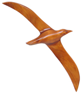 Albatros n 5, sculpture murale en bois par Polyte Solet