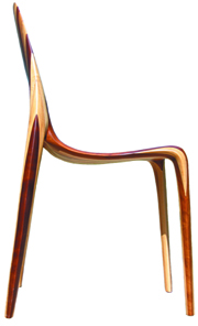 Chaise design: ligne d`eau par Polyte Solet
