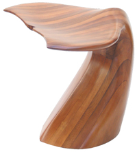 Tabouret queue de baleine 40cm, sculpture de Polyte Solet